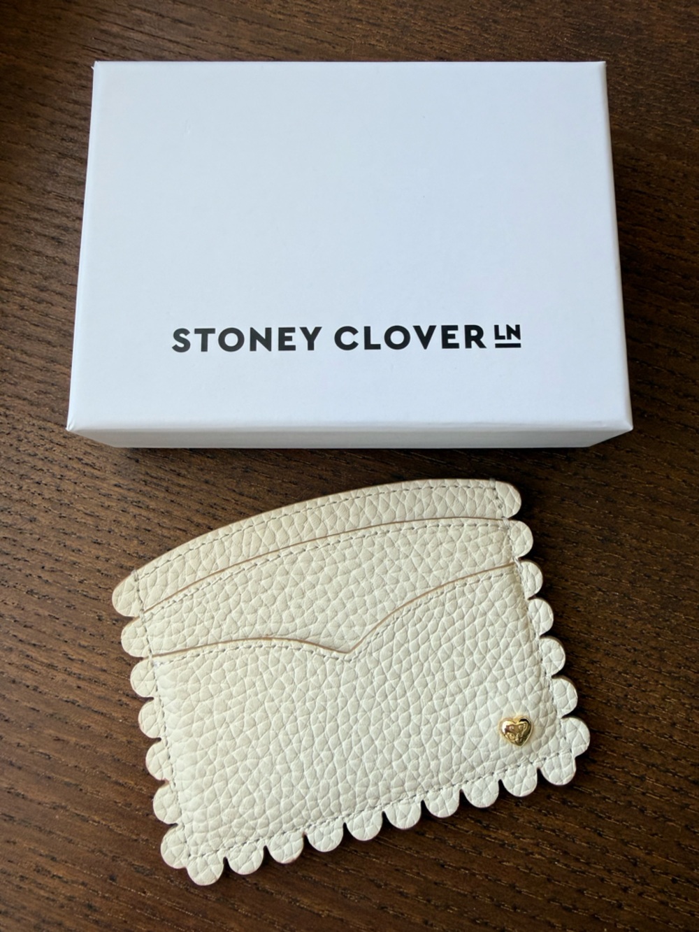 Stoney Clover Lane Leather Pittsford Card Case - Vanilla